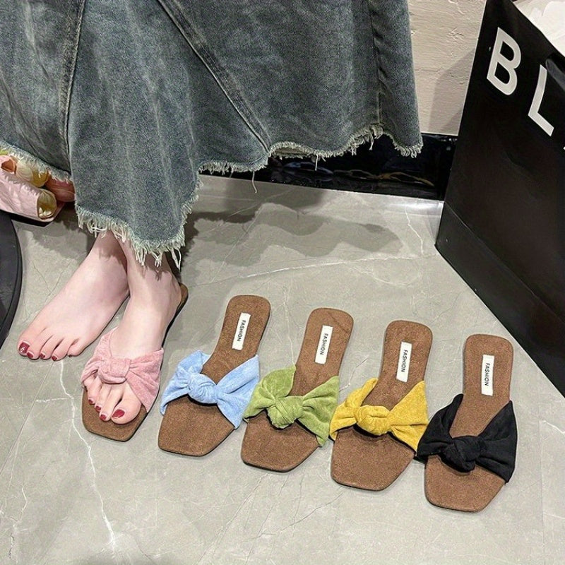 Women's Soft Slip-On House Shoes - Cushioned Sole & Non-Slip Rubber Outsole - All-Season Indoor\u002FOutdoor Slippers in Pastel Pink, Yellow, Black, Blue-Green - Cozy Home & Casual Footwear