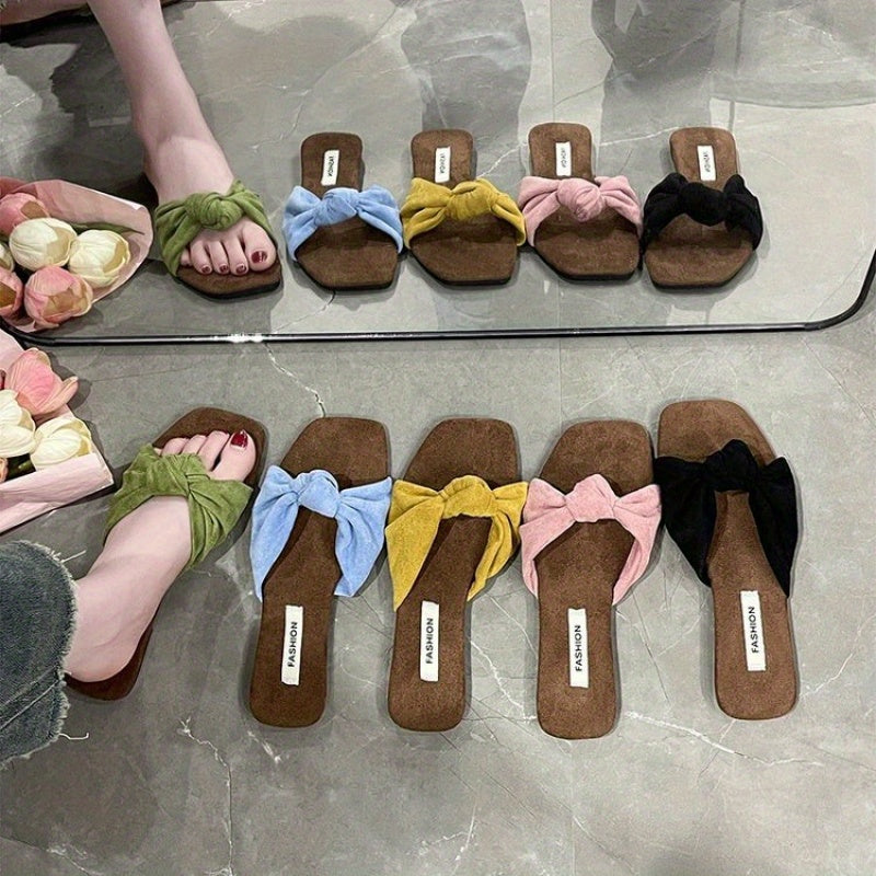 Women's Soft Slip-On House Shoes - Cushioned Sole & Non-Slip Rubber Outsole - All-Season Indoor\u002FOutdoor Slippers in Pastel Pink, Yellow, Black, Blue-Green - Cozy Home & Casual Footwear