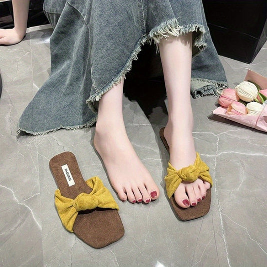 Women's Soft Slip-On House Shoes - Cushioned Sole & Non-Slip Rubber Outsole - All-Season Indoor\u002FOutdoor Slippers in Pastel Pink, Yellow, Black, Blue-Green - Cozy Home & Casual Footwear