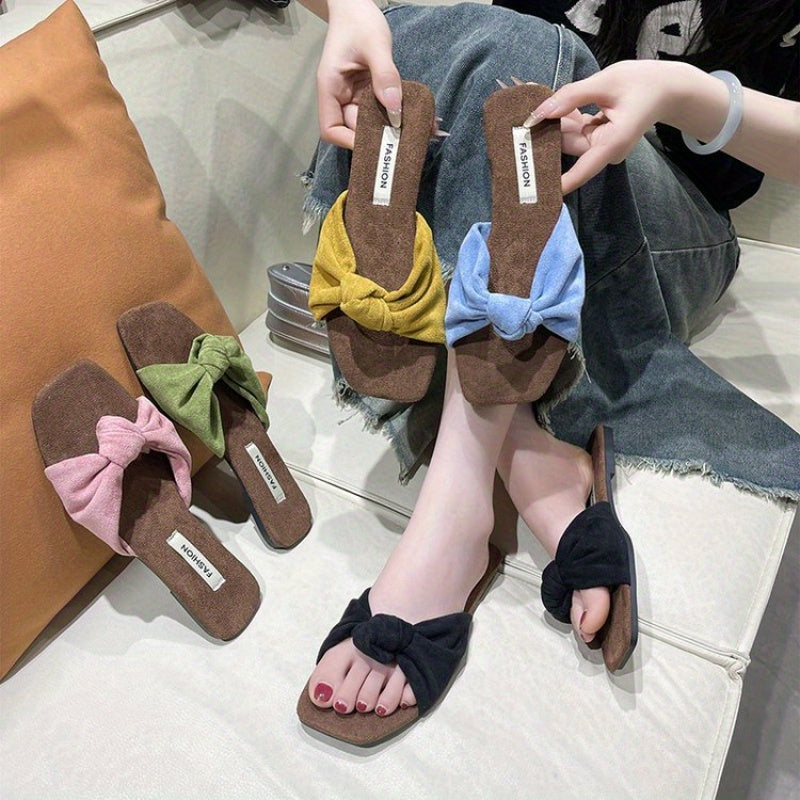 Women's Soft Slip-On House Shoes - Cushioned Sole & Non-Slip Rubber Outsole - All-Season Indoor\u002FOutdoor Slippers in Pastel Pink, Yellow, Black, Blue-Green - Cozy Home & Casual Footwear