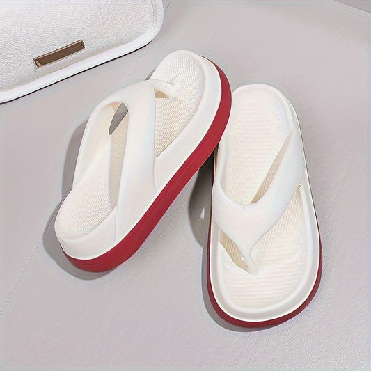 Women'S EVA Flat Sandals - Slip-On Open-Toe Thick Sole Non-Slip Beach Shoes